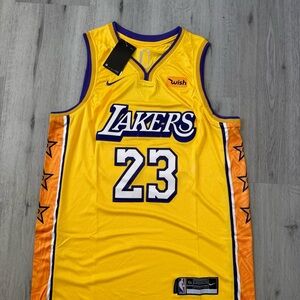 Nike LeBron James Los Angeles Lakers NBA Basketball Jersey size 54 NWT